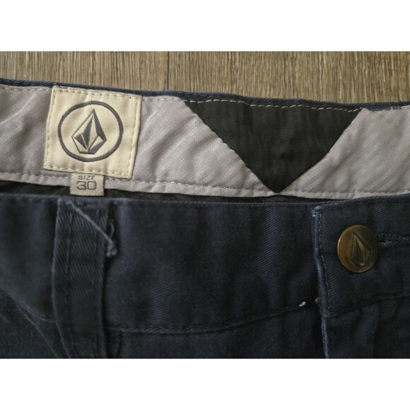 VOLCOM Men's Blue Chino Skate Shorts 5 Pocket Size 31 - Picture 3 of 7